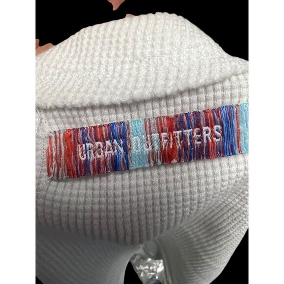 URBAN OUTFITTERS CROP TANK TOP WHITE BEACH VACATION RESORT XSMALL - Picture 6 of 7